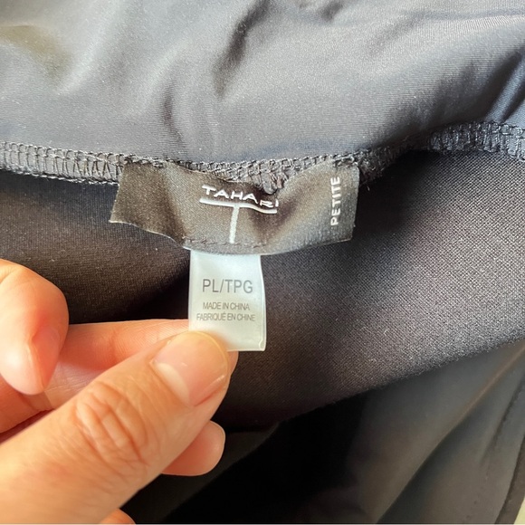 Tahari Tummy Control Stretch Black Pants Women’s Petite Large New With Out Tags - Picture 4 of 8